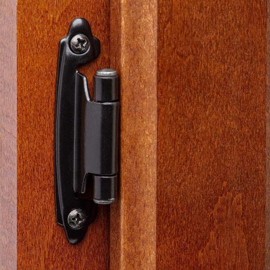 4/8 шт. петли для шкафа, холоднокатаная сталь, кухонные полускрытые петли, дверной бампер, заподлицо с креплением на лицо, фурнитура для шкафа