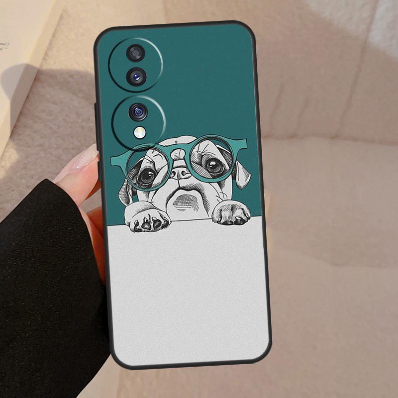 Милый мопс Для Honor Magic 7 Pro 5 6 V5 Чехол Для Honor 200 400 50 70 90 Lite X8a X8b X9a X9b X9c Обложка