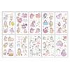10 Sheets/Pack Kids Cartoon Fake Tattoo Stickers for Children Creative Water Transfer Printing DIY Temporary Tattoo