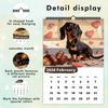 1pc, 2026 Dachshund/Pet Dog Theme Calendar, 12 Different Designs, Wall Calendar, Birthday, Christmas, New Year Gift, US Standard