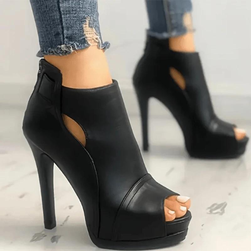 Сексуальные туфли на очень высоком каблуке, женские босоножки с открытым носком, модные туфли на осень 2024 года, туфли-лодочки, новое прогулочное платье, элегантные женские туфли Zapatos