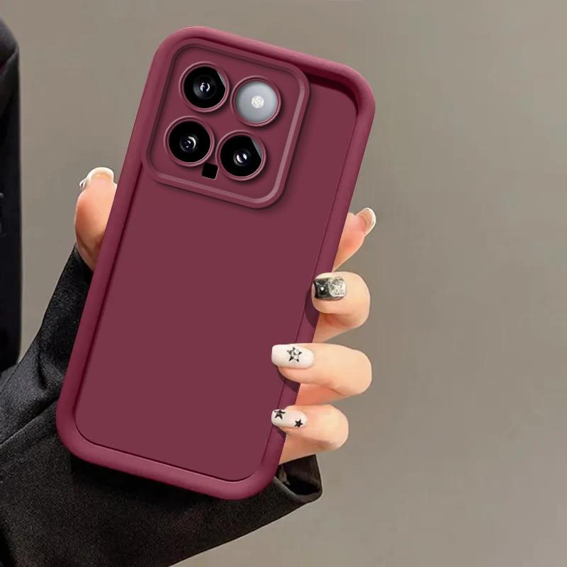 Защитный силиконовый чехол для камеры Xiaomi Mi 14 Pro 13 12 Lite 11 13T 12T Poco X6 X5 Pro X4 GT X3 M6 M4 M3 F5 F4 F3 GT, мягкие чехлы из ТПУ на заднюю панель