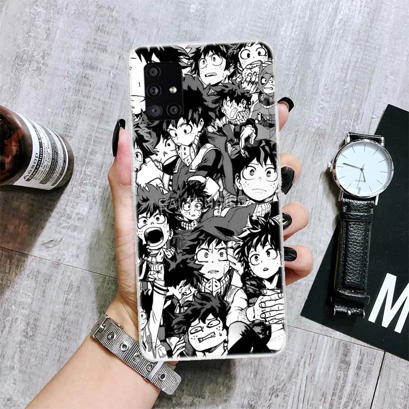 Чехол для телефона My Hero Academia Izuku Deku для Samsung Galaxy A12 A22 A32 A42 A52 A72 A51 A71 5G A41 A31 A21 A02S M12 M21 M31 M30S