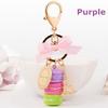 Fashion Fashion Candy Color Car KeyRing Cake Pendant Handbag Keychain Holder