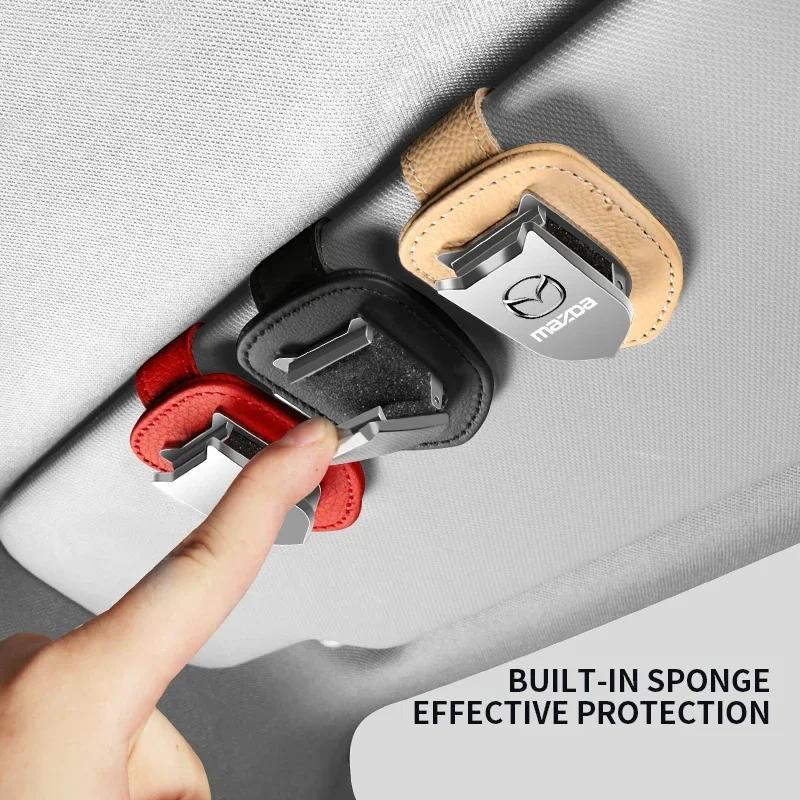 2025 Hot Car Eyeglass Holder Glasses Storage Clip Auto Accessories for Mazda 2 3 6 8 RX8 CX-5 CX-7 CX-9 MX3 CX4 BM CX-3 Atenza A