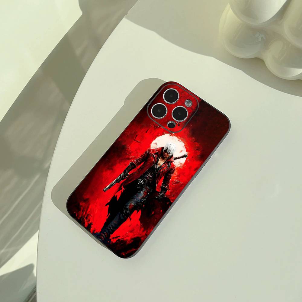 D- Dante Devil May C-Cry 2- -Чехол для телефона DMC2 Для iPhone 17,16,15,14,13,12,11 Pro Max,16Plus,XS Мягкий Черный Чехол