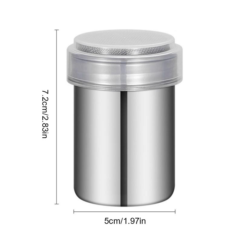Шейкер для шоколада из нержавеющей стали, сахарная пудра, какао-мука, сито для кофе