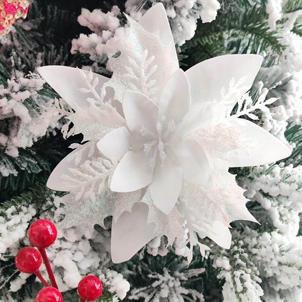 10 шт. 5,12" Разноцветные блестящие елочные украшения - Праздничный полый дизайн, Не требуется питание, Идеально подходят для праздничного декора и домашних акцентов