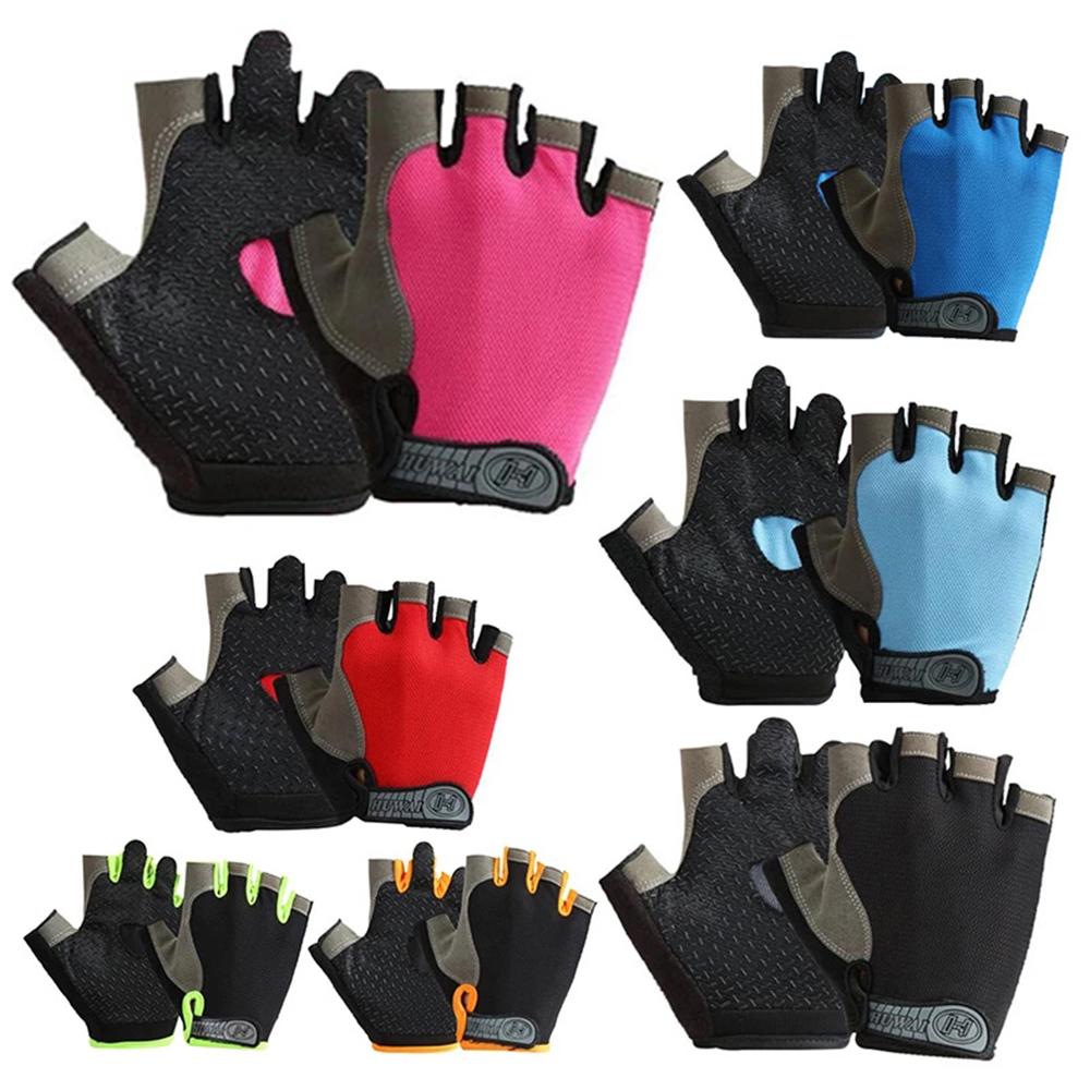 1 Pair Durable Half Finger MTB Outdoor Cycling Gloves Bodybuilding Bicycle Gloves Riding Gloves