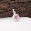 Кулон с морганитом, Кулон из драгоценного камня ручной работы из стерлингового серебра 925 пробы, Изящное украшение, Подарок для мамы
