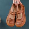 Женские удобные балетки из натуральной кожи с перфорацией, туфли Мэри Джейн, легкие, мягкие, на липучке, обувь медсестры, женские мокасины на ремешке
