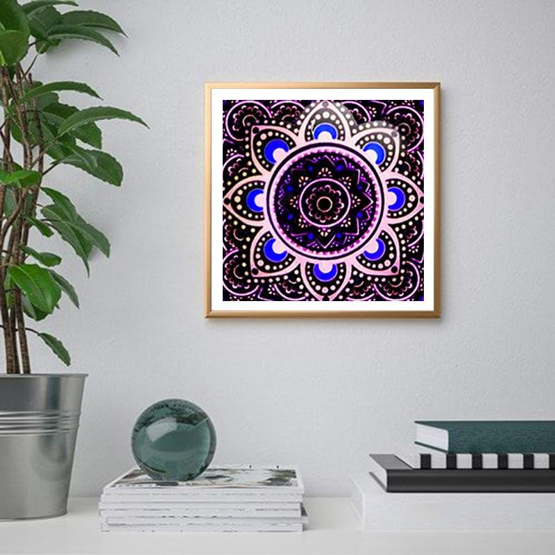 5D алмазная живопись Мандала цветы современный узор DIY полная круглая дрель вышивка крестиком Алмазная вышивка домашний декор подарок