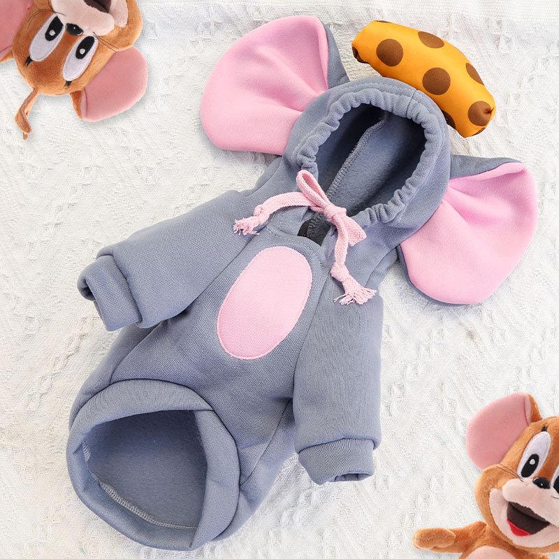 Мышь Трансформация Собака Кошка Осенний и зимний свитер Флис Одежда Товары для питомца Тедди Большой медведь Померанский шпиц Маленькая средняя собака