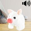 Маленькая плюшевая свинка, электронная игрушка, ходит и говорит, для игр и обучения детей