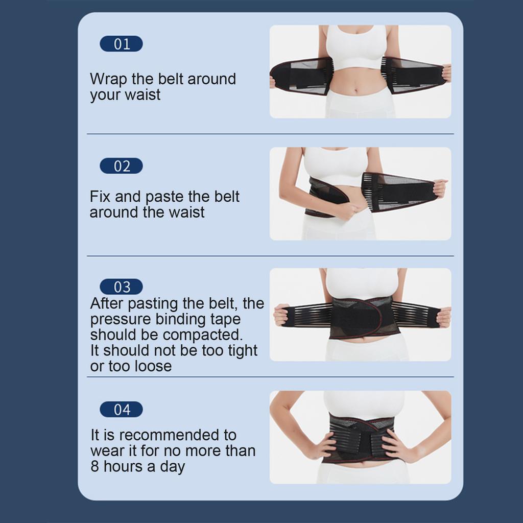 Reliable Invisible Fine-wrapped Edges Sports Belt Lumbar Spine Fixed Sports Support Belt Gym Accessories