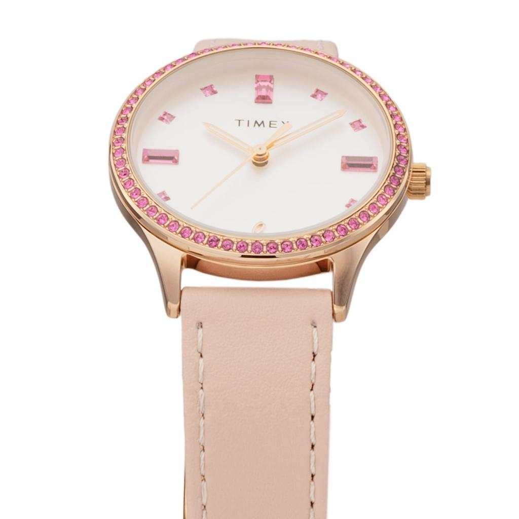 TIMEX Dress Watch, Quartz Movement, Water Resistant, Plastic, White Dial, TW2V95700, Unisex [Authentic]