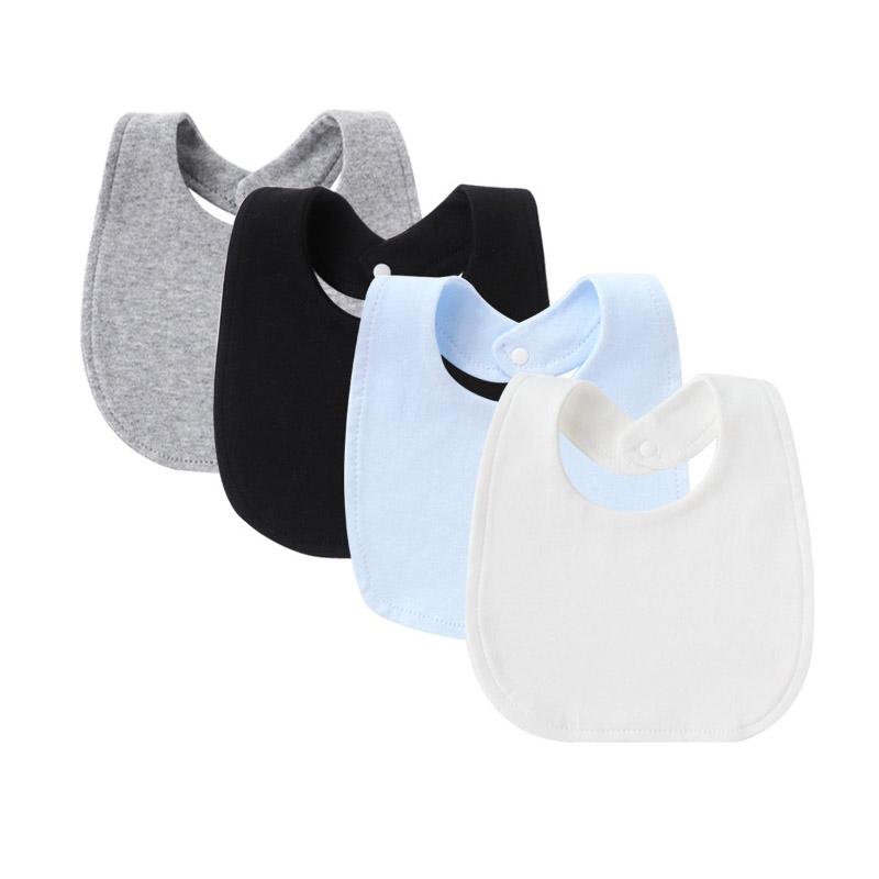 4Pcs-set Baby Bibs Burp Clothes Cartoon Newborn Saliva Towels for Girls Boys Cotton Kids Apron Infant Accessories Toddler Bibs