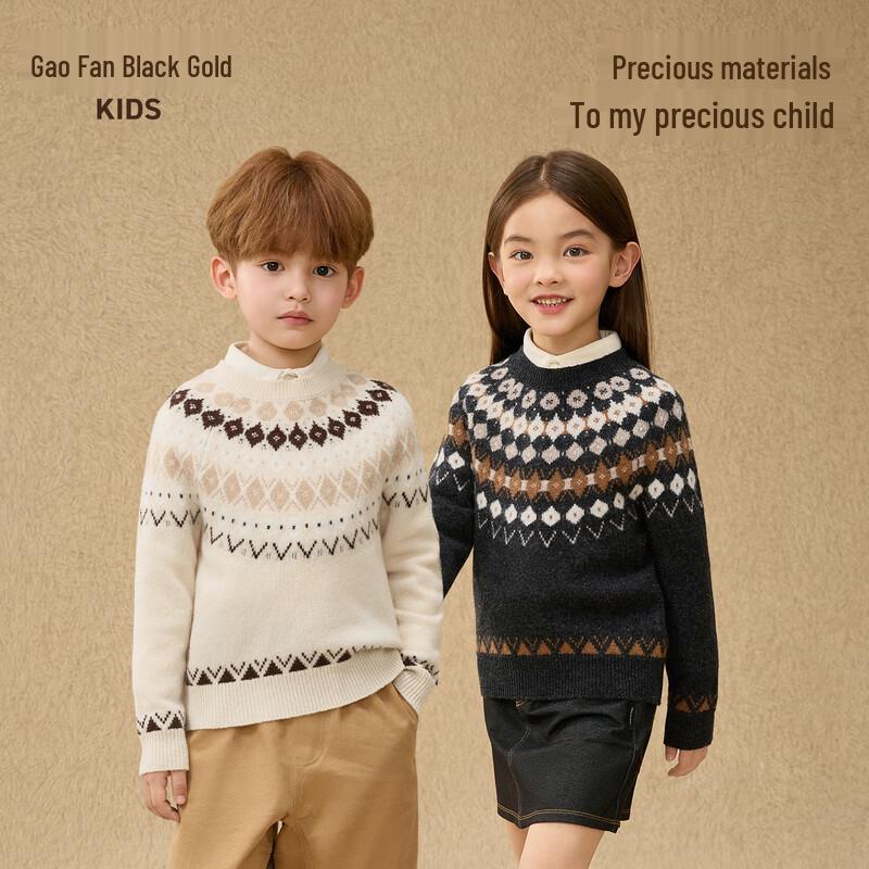 Детский шерстяной вязаный пуловер Goldfox в стиле Fair Isle