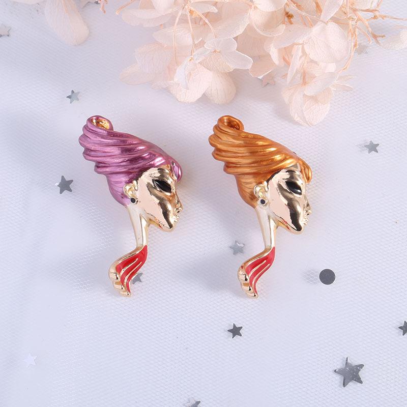 Модная брошь с изображением мультфильма «Эмаль в виде капли масла», аксессуары из сплава, аксессуары для одежды