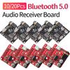 5/10 шт. Плата Bluetooth 5.0 Аудиоприемник DC 3,7-5 В Автомобильный Стерео Музыкальный Усилитель Модуль Поддержка MICRO USB Двухканальный для DIY