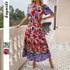 Платье с принтом в стиле «отпуск» и «повседневный» для женщин, весна-лето