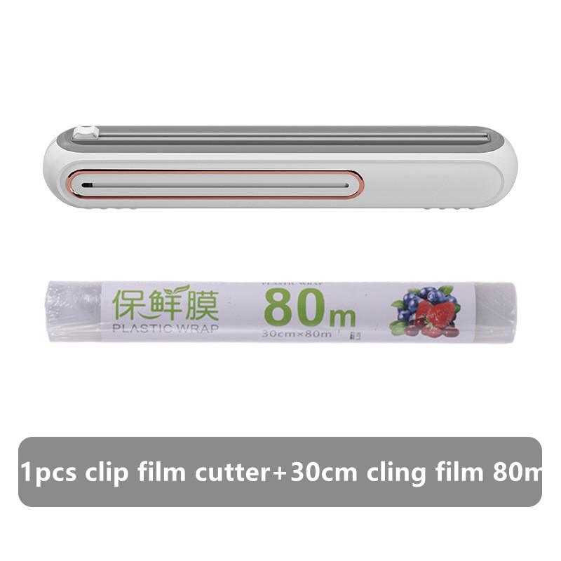 2 в 1 Магнитный Притяжение Диспенсер для Пищевой Пленочной Пленкой Диспенсер Резак Саран Алюминиевая Фольга Пергаментная Бумага Инжектор Кухонный Инструмент