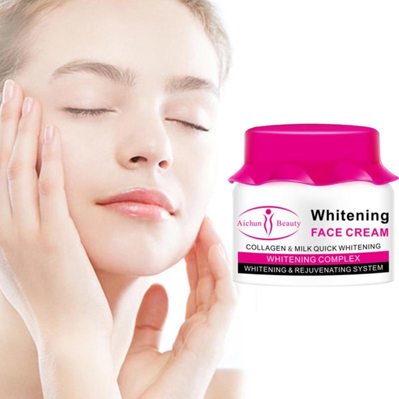 80ml Aichun Fashion Collagen Milk Face Cream for Face Moisturizer Nourishing Whitening Cream Face Skin Care Korean