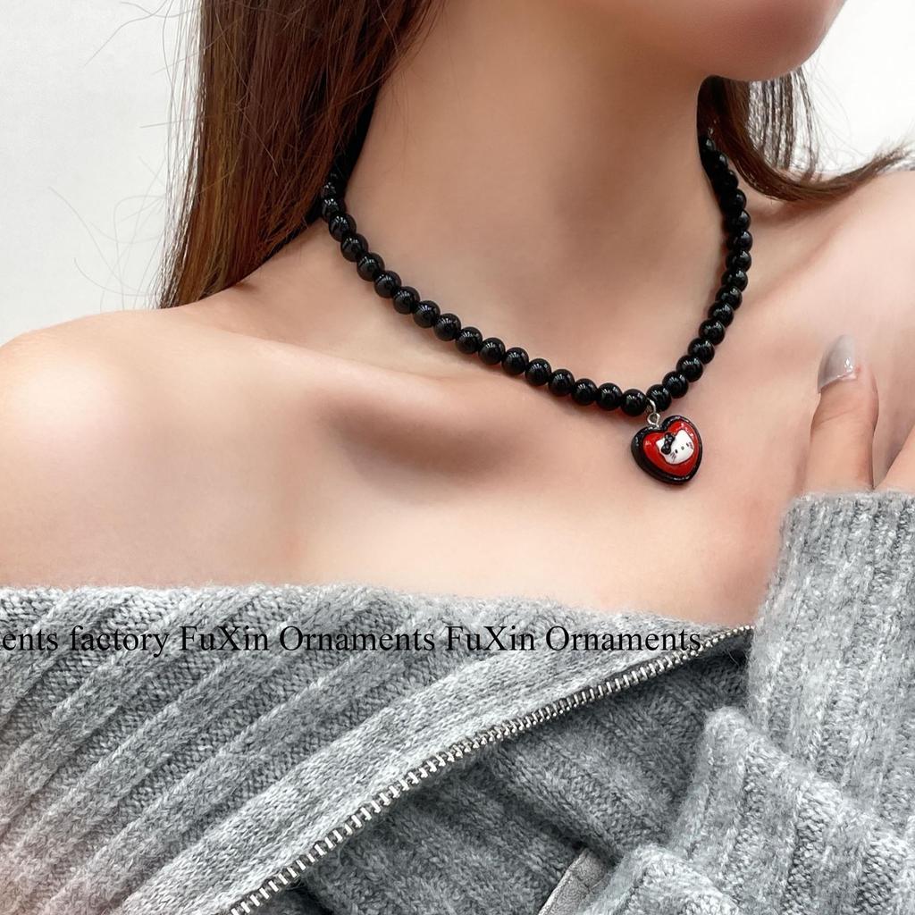 Серия «Дофамин»: Веселое и красочное ожерелье в виде кошечки на ключицу для женщин