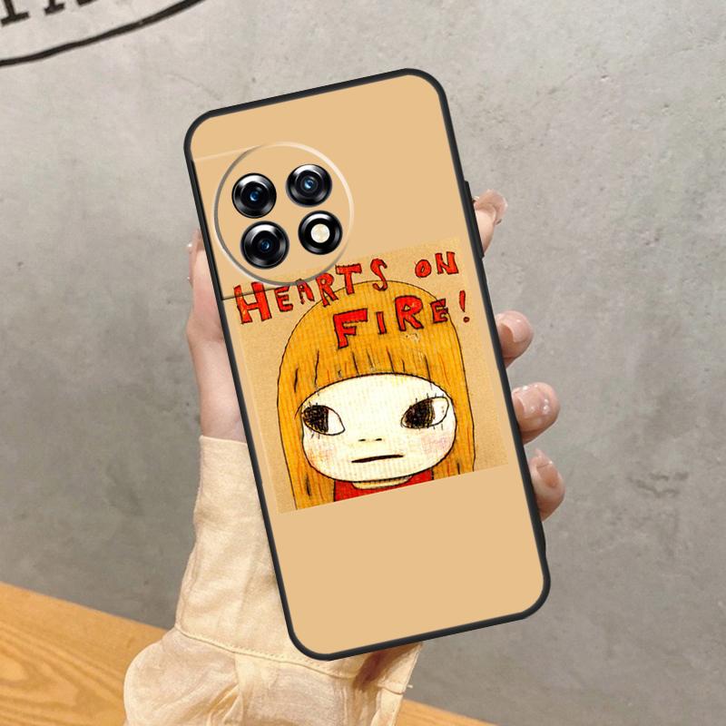 Yoshitomo Nara Case For OnePlus Nord 5 CE 2 3 4 Lite N20 N30 OnePlus 15 13 12 11 13T 10T 12R 13R 15R Cover
