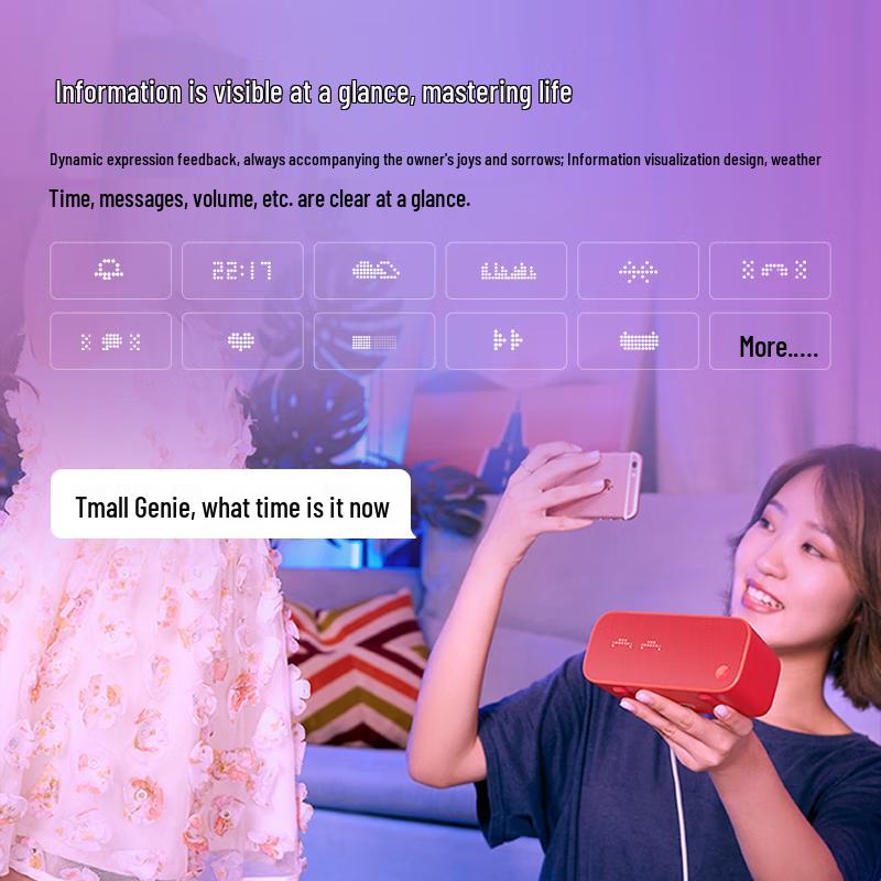 Tmall Genie IN Tang 3 Smart Bluetooth Speaker & Bedside Alarm Clock
