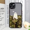 Милый Мультяшный Маленький Призрак Чехол для Телефона для Samsung Galaxy S25 Edge S24 Ultra S23 S22 Plus S21 FE Задние Крышки Забавные Хэллоуинские Подарки