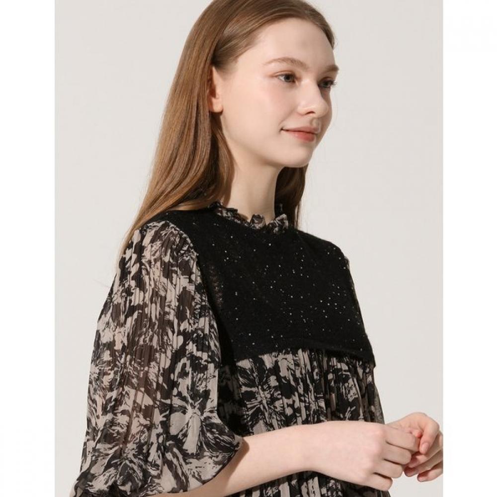 Son Jung Wan Pleats Chiffon Knit Zkn6262010