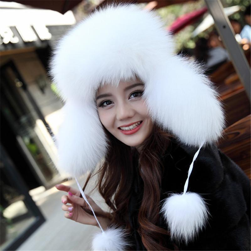 Шапка из натурального лисьего меха, женские шапки Skullies из лисьего меха, зимние теплые шапки, шапка из натурального лисьего меха, шапки-бомберы