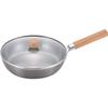 Wahei Freiz Tsubame Sanjo Iron Frying Pan 24cm IH Compatible Gas with Lid Wooden Handle Made In Japan Chitose Chitose CS-011