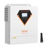 VEVOR Hybrid Solar Inverter, 3500W, All in One Pure Sine Wave Power Inverter Charger, 24V DC to Single-Phase 220/230V AC