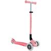 GLOBBER Light Pastel Pink X Fuchsia 3 Wheels 4 Level Height Adjustment Glowing LED Tires Folding No Tools Required Kick Scooter WLGB4397102