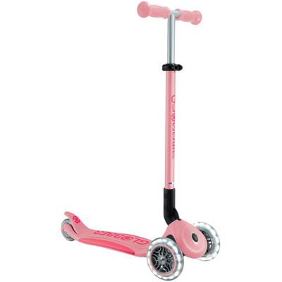 GLOBBER Light Pastel Pink x Fuchsia 3 колеса 4 уровня регулировки высоты светящиеся светодиодные шины складной самокат не требует инструментов WLGB4397102