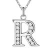 Hip-Hop Diamond Initial Necklace - Stylish 26-Letter Pendant for Men and Women