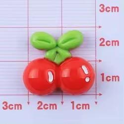 Artificial Resin Flat Back Fruit Design Fridge Magnet for Souvenir and Home Decor