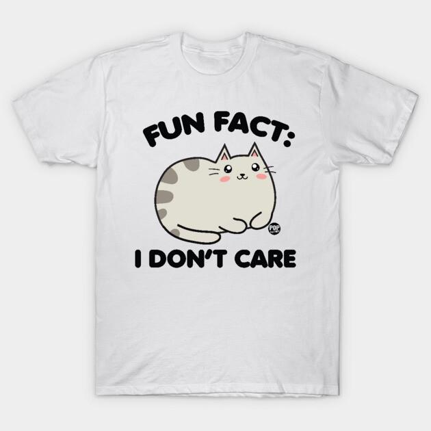 Asian Size Cotton Unisex Tshirt Print T-shirt DONT CARE CAT T-shirt No-Cut Print Regular Fit