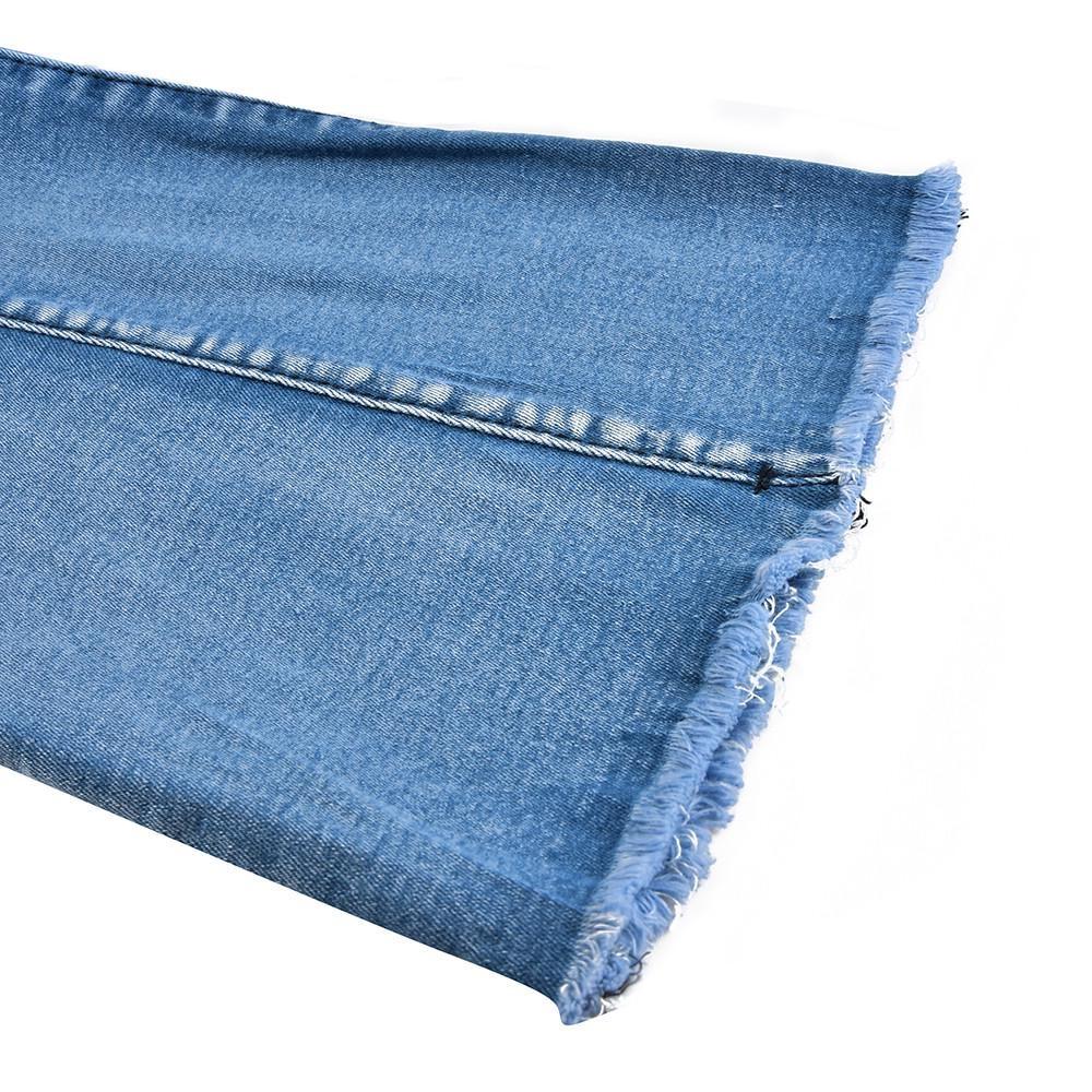 Полиэстер без однотонного тонкого денима, повседневные расклешенные узкие джинсы полной длины, женские всесезонные