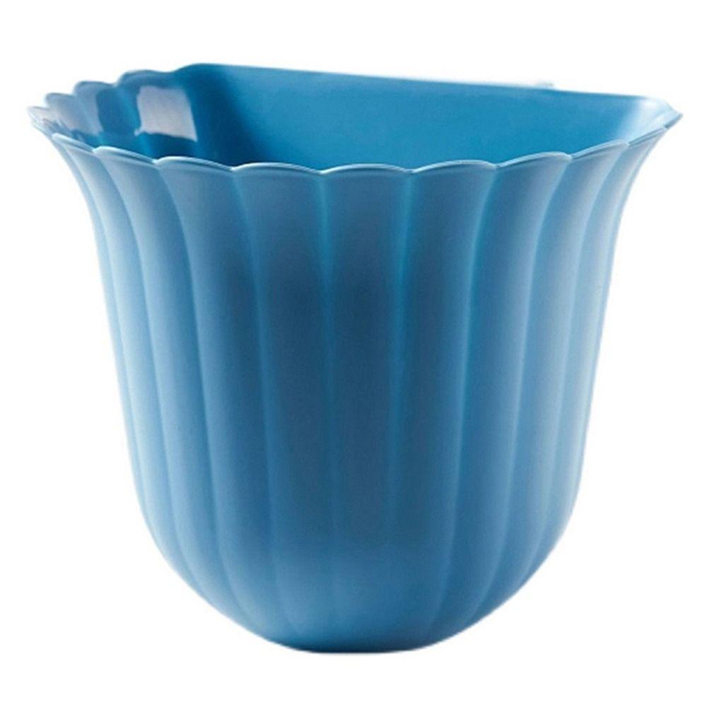 Multifunction Cleaning Tools Wall Mounted Hanging Trash Can Waste Bin Flower Shape Storage Bucket