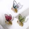 For Women Bee Dragonfly Exquisite Suit Accessories Butterfly Shpae Korean Style Brooch Drip Oil Pin