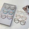 Trend Cat Eye Glasses Woman European American Stylish Eyeglasses Frame Women'S Anti Blue Light Glasses Computer Eyeglass