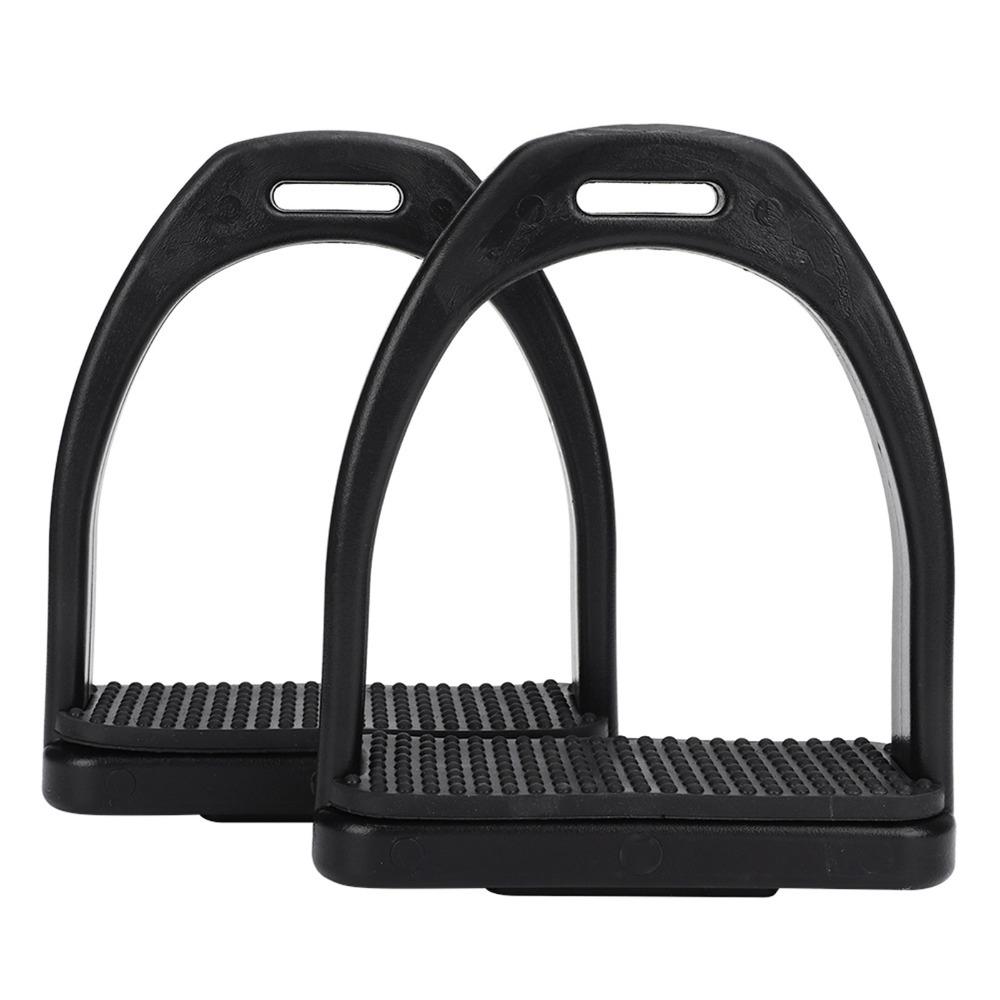 2pcs Wear Resistant Non-slip Rubber Pad Stirrups Plastic Horse Riding Stirrups Horse Riding