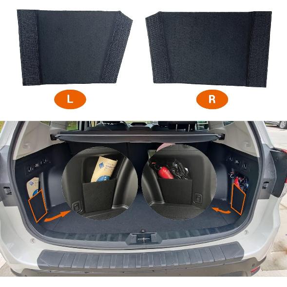 Subaru Forester Trunk Organizer, Trunk Storage Fiberboard Panel, 2Pcs (Driver'S Side+Passenger'S Side, Multi-Color)