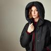 Women's 2025 Winter High-Neck Hooded Long Down Jacket