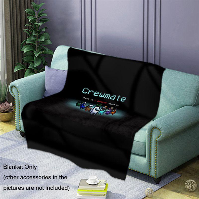 Game Among Us Blankets Soft Comfortable Warm Flannel Printed Winter Cartoon