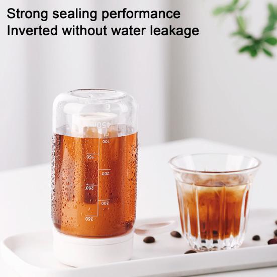 450/600ML Cold Brew Cup with Scale Filter Food Grade Large Capacity Portable Travel Tea Bottle Cold Brew Coffee Maker Jar