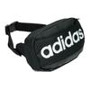 adidas Сумка на пояс с молнией и логотипом-буквой, унисекс, черная AJ9974